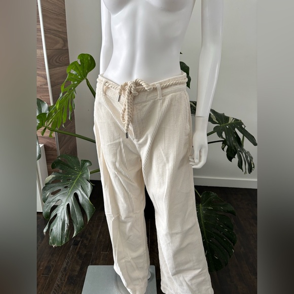 ba&sh Pants - BASH Ribbed Baggy Trousers Women's Pants Cream Women's Sz 40 Authentic❤️